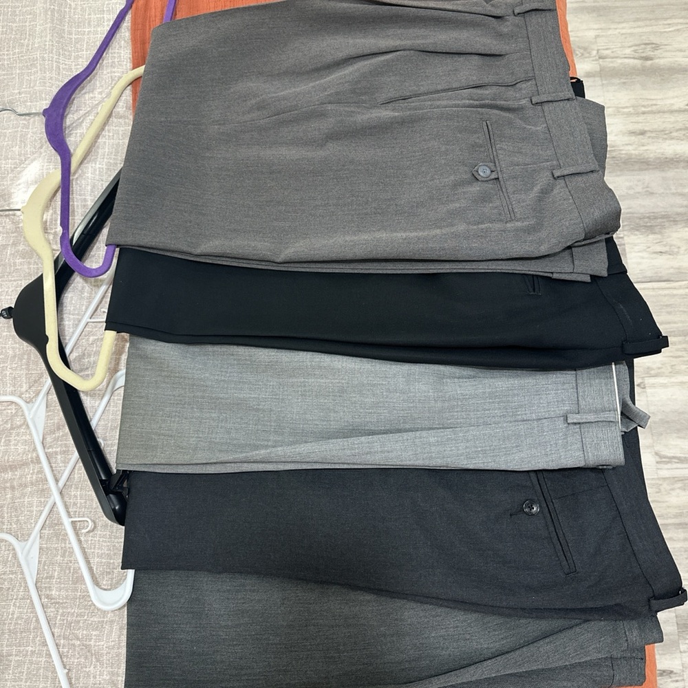 Stylish Gray and Black Trousers